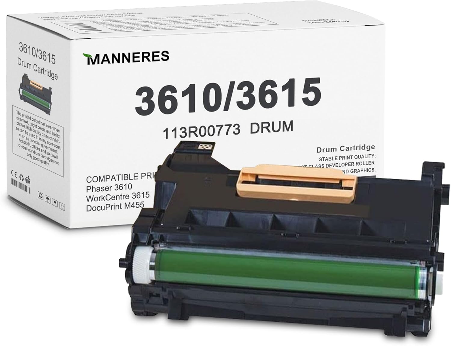Phaser 3610 Workcentre 3615/3655 Drum Cartridge 113R00773 - Compatible 1 Pack 113R00773 Drum Replacement for Xerox Phaser 3610 WorkCentre 3615 DocuPrint M455 Printer
