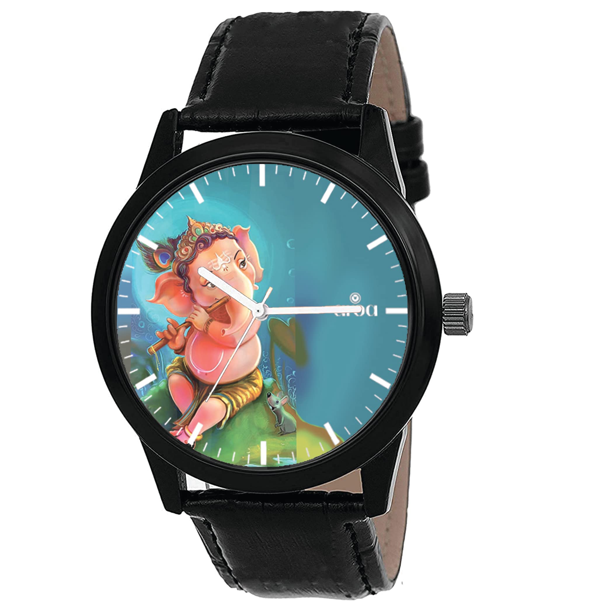 AROA Watch New Watch for Lovely Lord Ganesha Cute God Black Metal Type Analog Black Strap Watch Red Dial for Men Stylish Watch for Boys (B0C1CK9H38) Amazon Price History, Amazon Price Tracker
