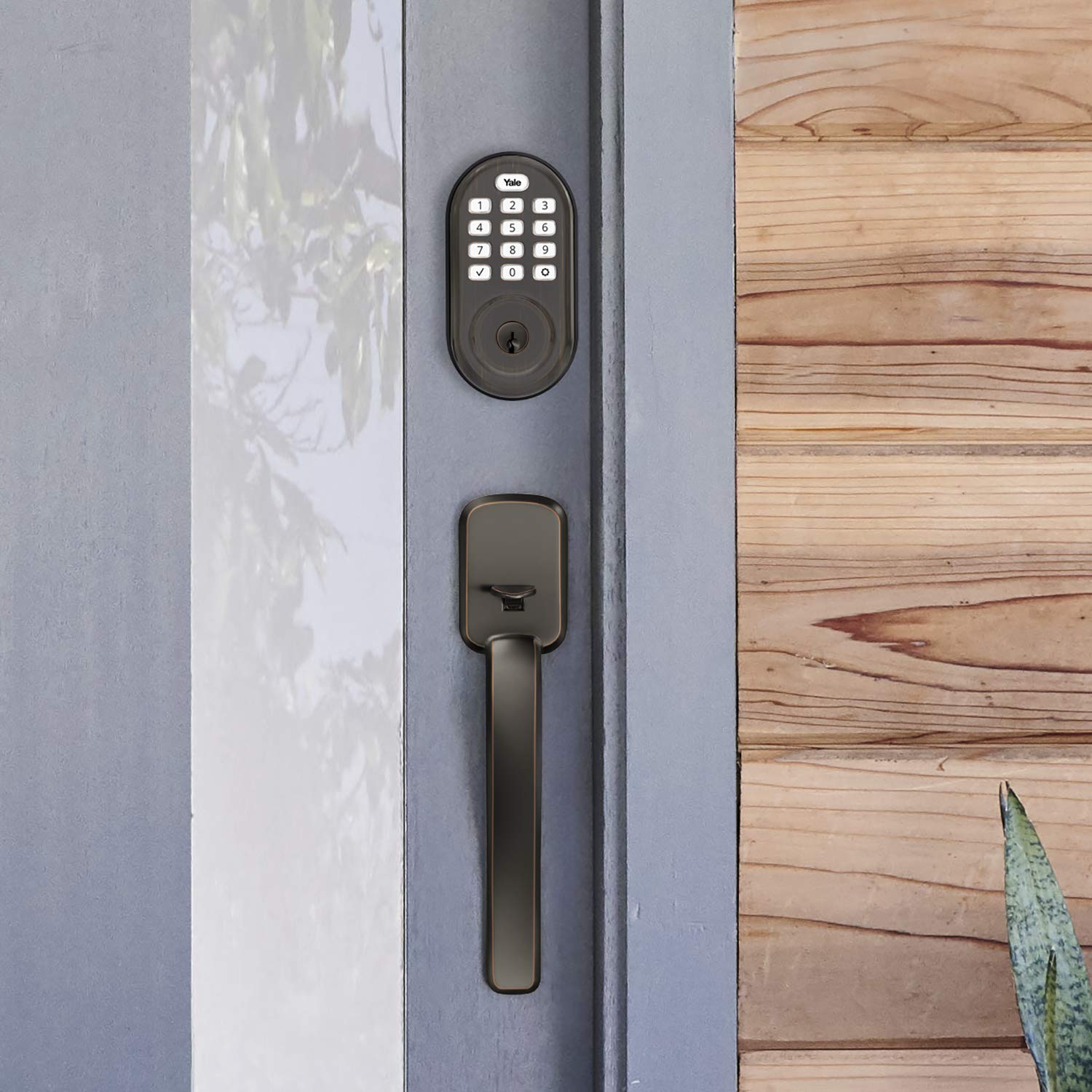 Snapklik.com : Yale Assure Lock - Keypad Door Lock In Bronze, Keypad