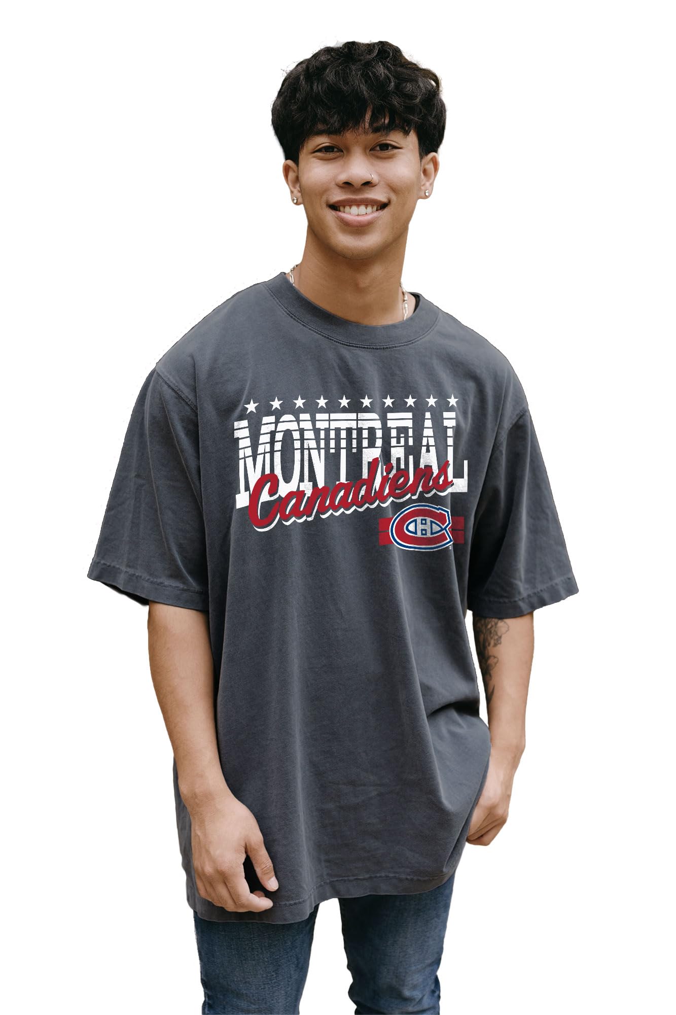 Blue 84 NHL Officially Licensed T-Shirt Throwback Team Color