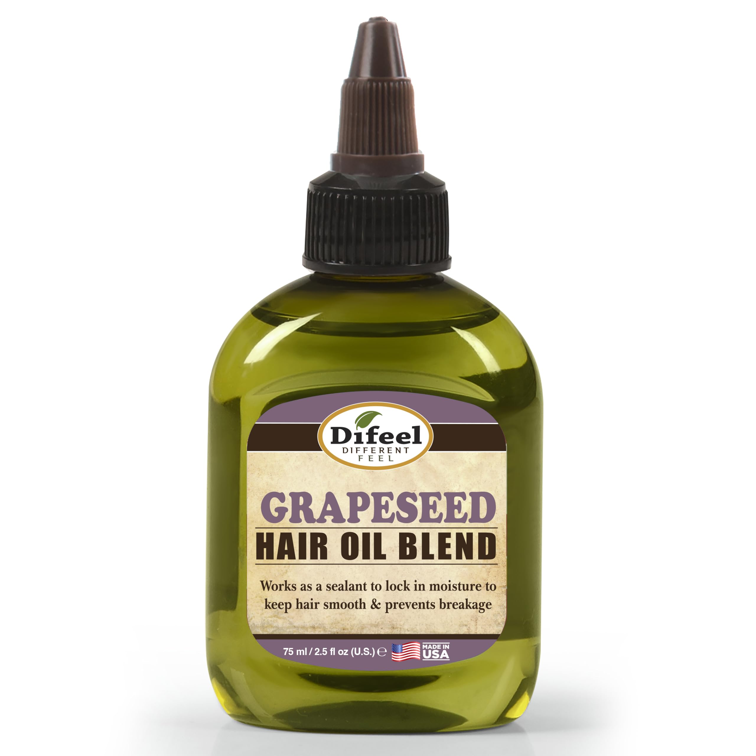 Difeel Grapeseed Hair Oil Blend - Travel Size 2.5 oz.