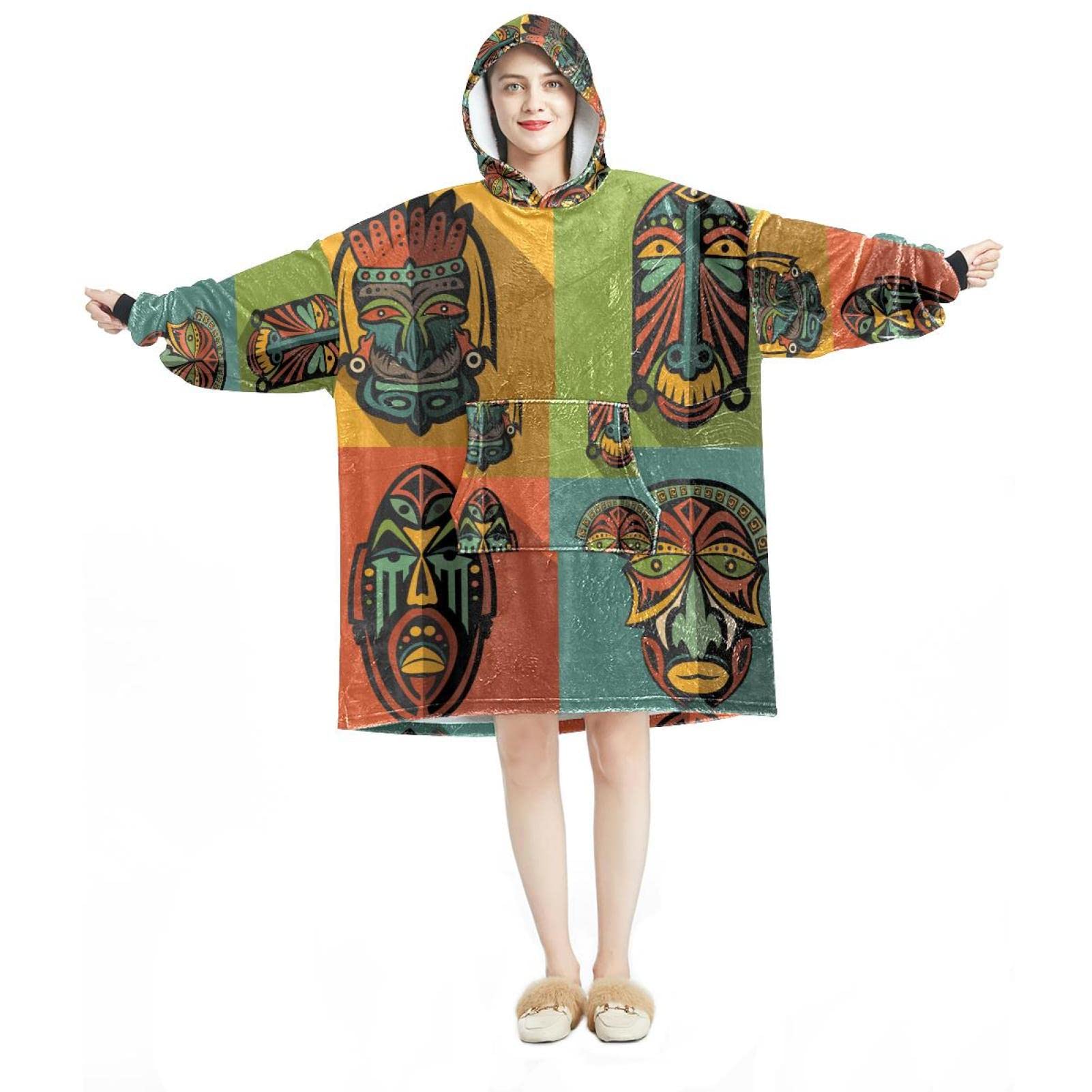 Sweat à capuche surdimensionné en flanelle pour vos soirées cocooning