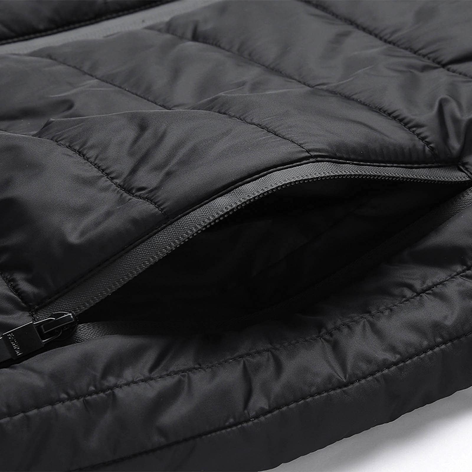 Gilet riscaldato senza maniche da uomo e donna, ricarica USB invernale, caldo riscaldato a 3 livelli di temperatura, giacca da moto, cappotto trench per sci all'aperto, escursionismo, caccia