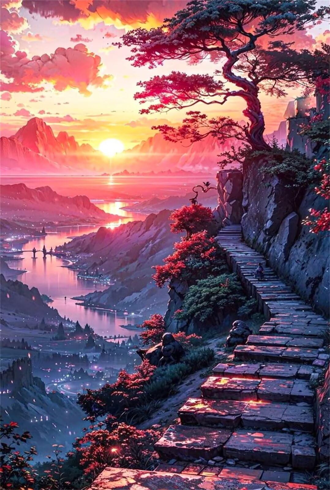 Puzzle 3000 Piezas Adultos Paisaje Montaña Amanecer, Rompecabezas Adultos 122x81 cm, Imposible, Difícil, Desafiante, Adecuado para Adultos y para la Decoración del Hogar