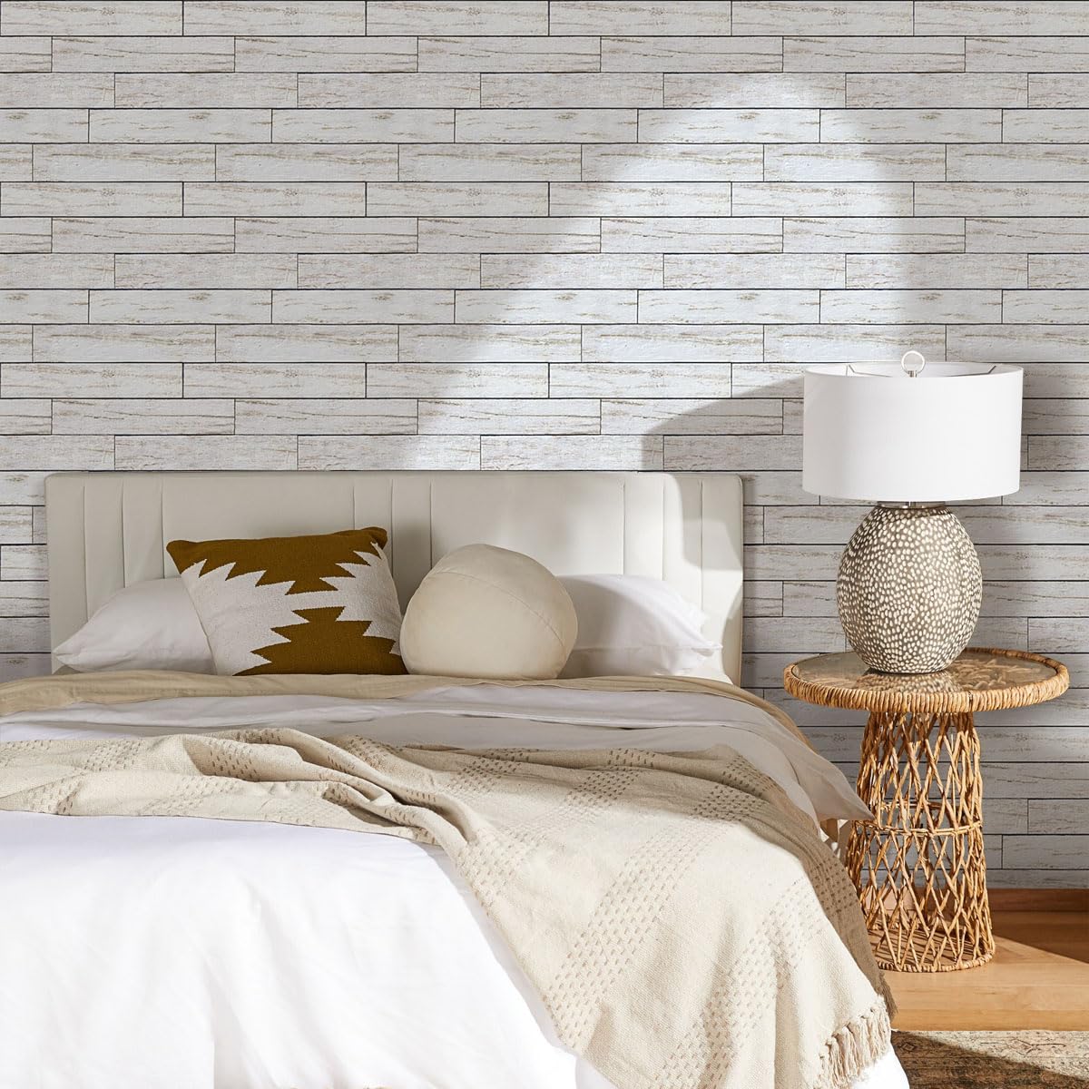 Commomy Papel pintado de madera 3D autoadhesivo para pared, 10 unidades, 30