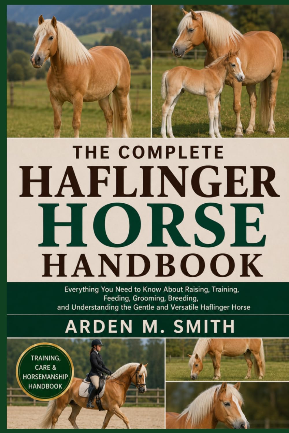 THE COMPLETE HAFLINGER HORSE HANDBOOK: Everything You Need to Know About Raising, Training, Feeding, Grooming, Breeding, and Understanding the Gentle and Versatile Haflinger Horse