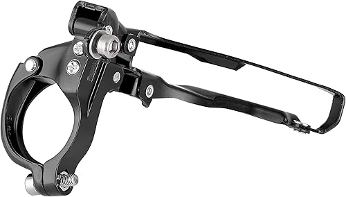 Miniatura 3 de SHIMANO Tourney FDA073 - Desviador delantero con abrazadera superior, color negro, 7-8 velocidades.