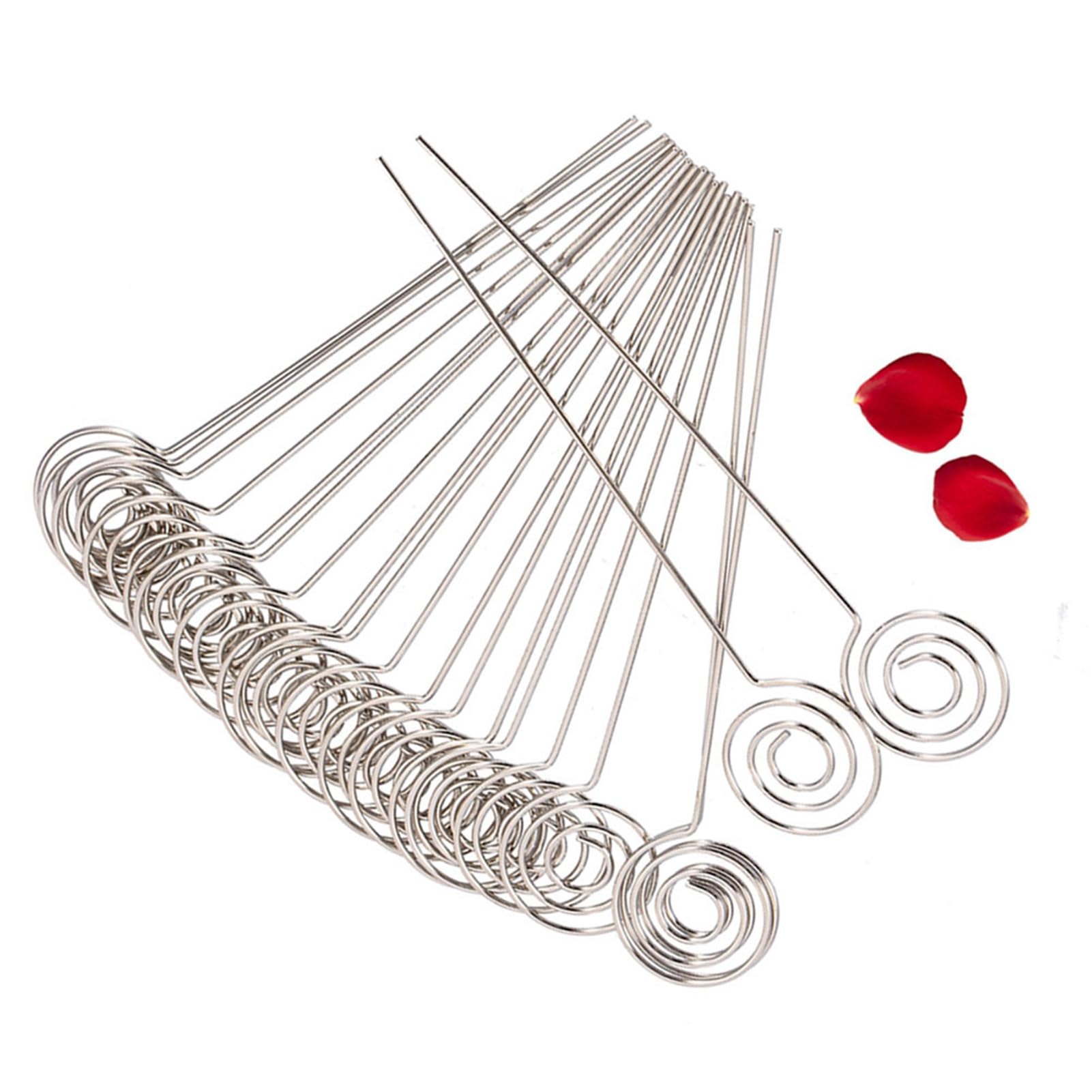 KSTE Uchwyt na klips Memo, Uchwyt na notatki Klips Srebrny Uchwyt na zdjęcia DIY Craft Metal Wires Karta fotograficzna Memo Note Uchwyt na klipsy Osobowość kreatywna Uchwyt na karty papierowe (50)