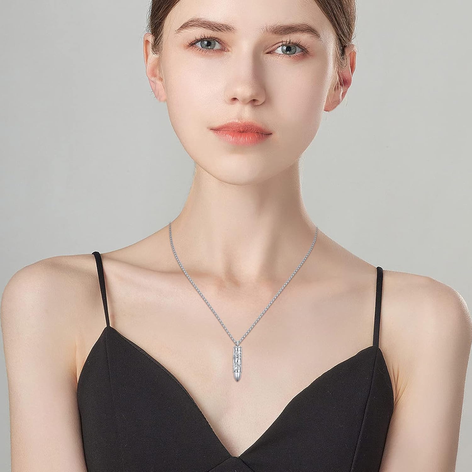 Sunflower Urn Necklace for Ashes Cremation Jewelry 925 Sterling Silver Bee Musical Note Dog Pendant Memorial Keepsake Necklace for Men Women - Image 4