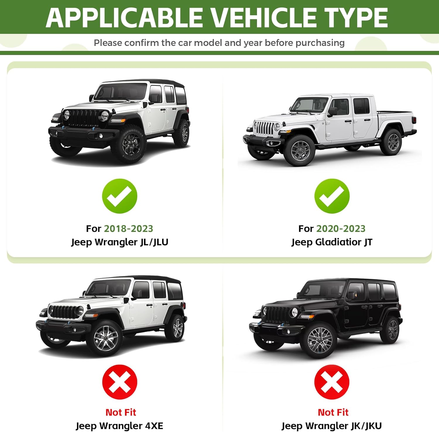 Magnetic Phone Mount Holder for 2018-2023 Jeep Wrangler JL JLU & 2020-2023 Gladiator JT Magnet Dash Cell Phone Cradles Adjustable Phone Stand Accessories for Jeep JL/JT(Not for 4XE/JK/2024+)