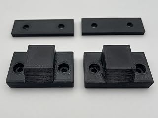 2 x Woodward Digital Replacement Hinge Mounts and Plates for Technics SL-1200 and SL-1210