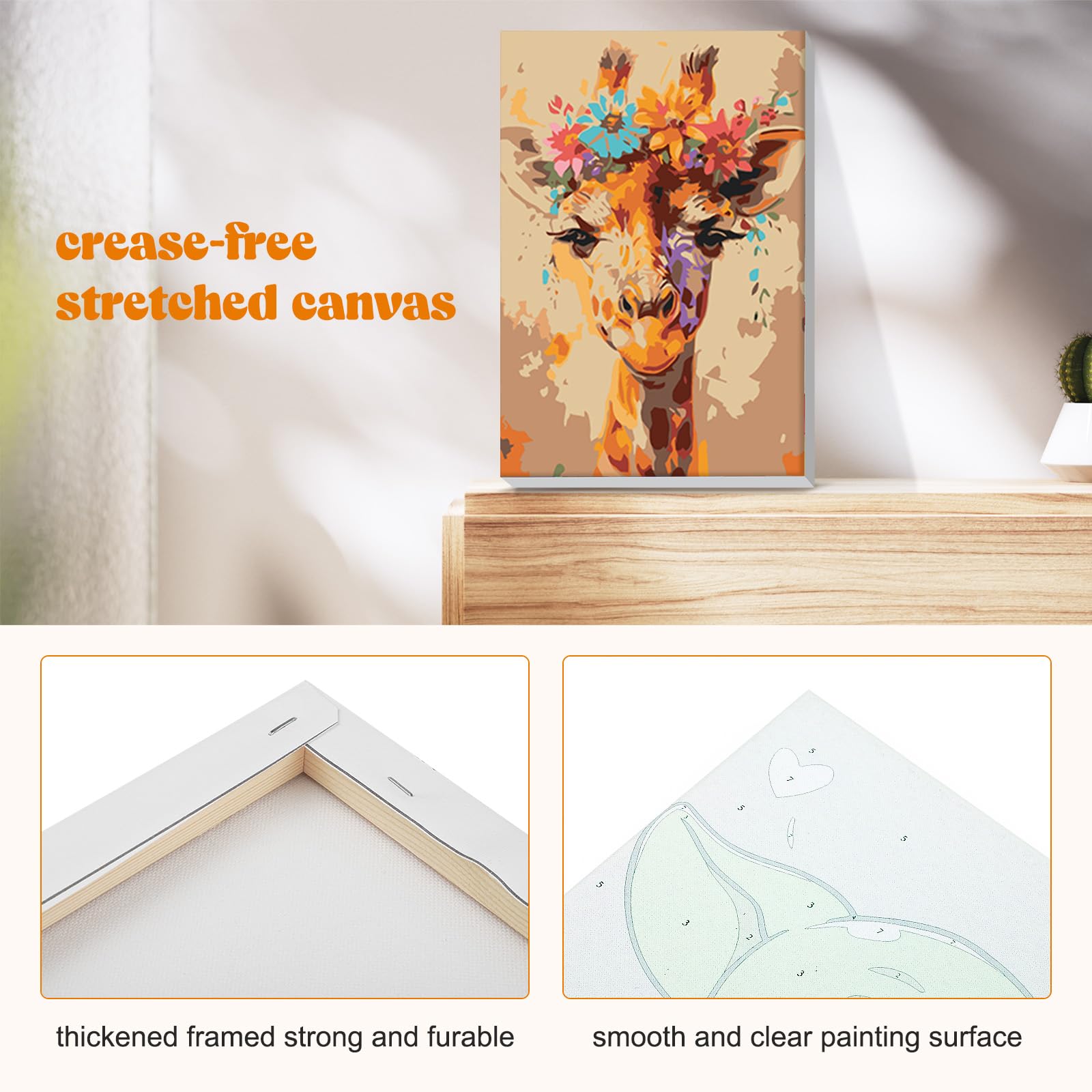 RICUVED Renard Peinture par Numéros pour Adultes, 40x50cm Sans Cadre –Animaux Peinture Numéros Kit de Peinture DIY avec Toile, Peintures Acryliques et 3 Pinceaux RICUVED Renard Peinture par Numéros pour Adultes, 40x50cm Sans Cadre –Animaux Peinture Numéros Kit de Peinture DIY avec Toile, Peintures Acryliques et 3 Pinceaux