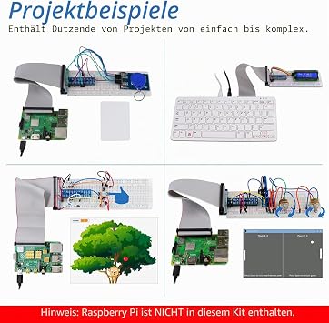 Freenove RFID Starter Kit for Raspberry Pi Model 3B+ 3B 3A+ 2B 1B+ 1A+ Zero W Python C Java 53 Projects 420+ Pages Detailed Tutorials 200+ Components