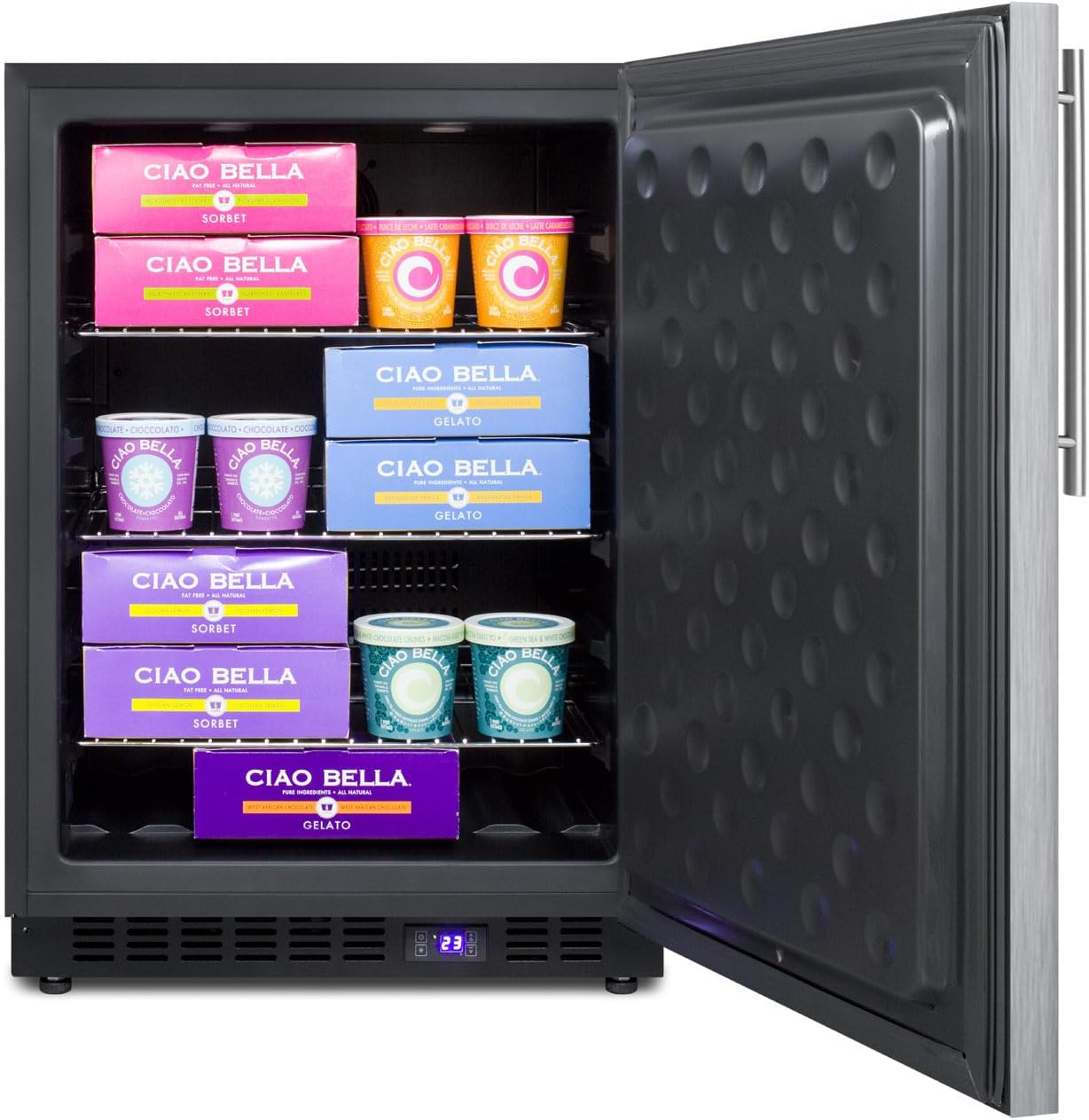 Summit SCFF53BXSSHVIM Under Counter Upright Freezer, Stainless-Steel
