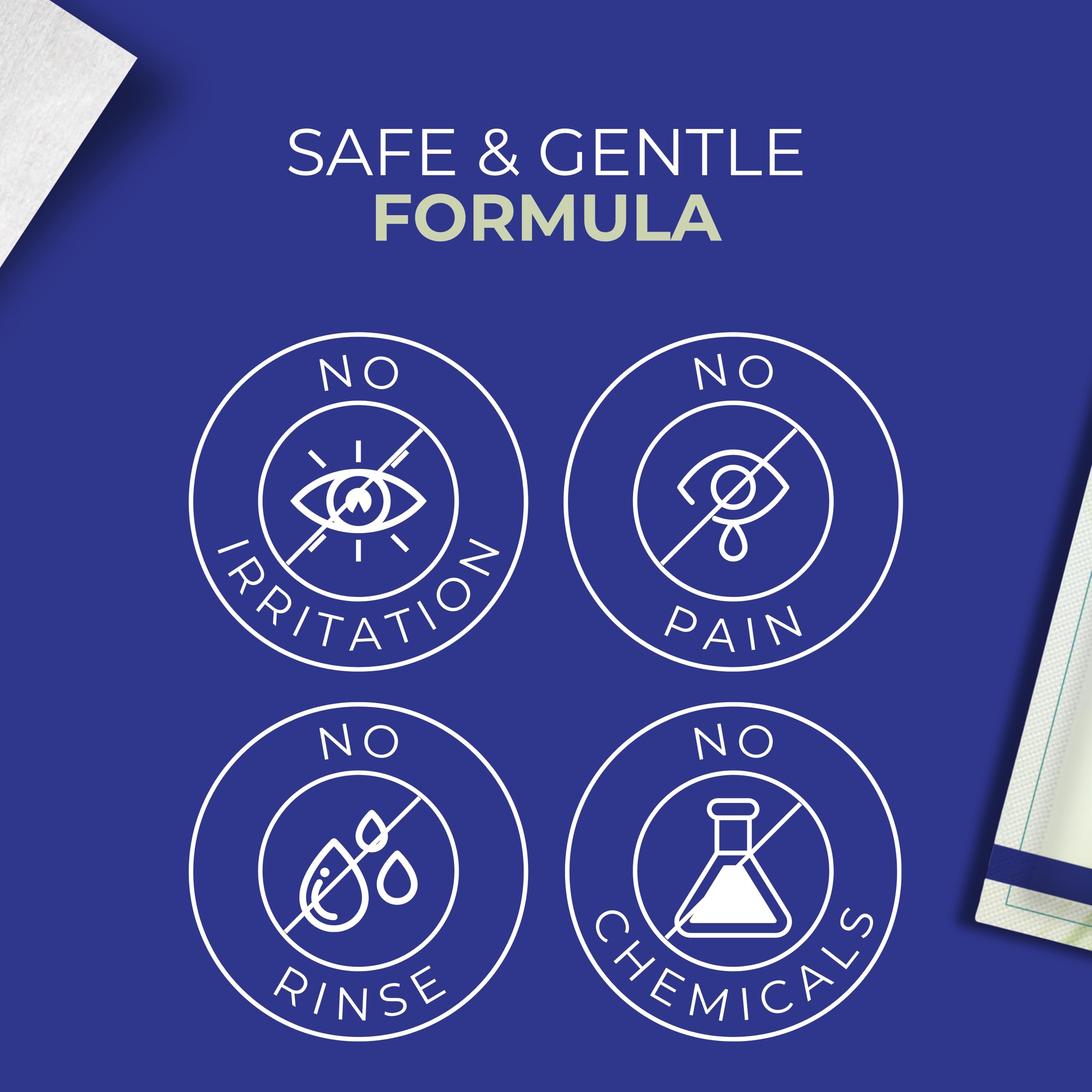 NOVEHA Lingettes pour paupières - Pour cils et paupières délicats - Avec acide hyaluronique, camomille et aloe vera - Tampons pré-humidifiés emballés individuellement (60 lingettes)