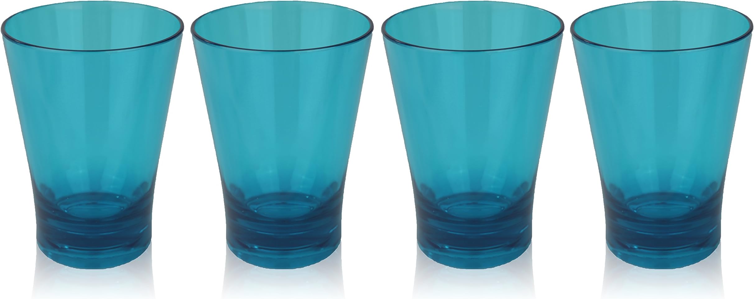 Premium HOLIDAY Cups – Classic Party Drinkware for Mixed Drinks and Alcohol – Unbreakable Plastic (Aqua-Blue)
