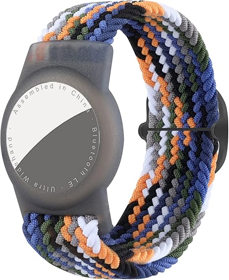 Dingfeiyu Nylon Airtag Wristband for Kids, Anti-Lost, Anti-Scratch