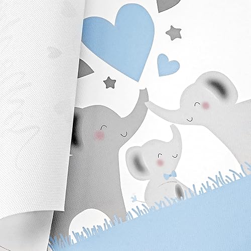 Miniatura 3 de CAIRIAC Impresión artística de elefante bebé, póster artístico de pared con cita de amor de familia de elefantes, impresiones en lienzo modernas