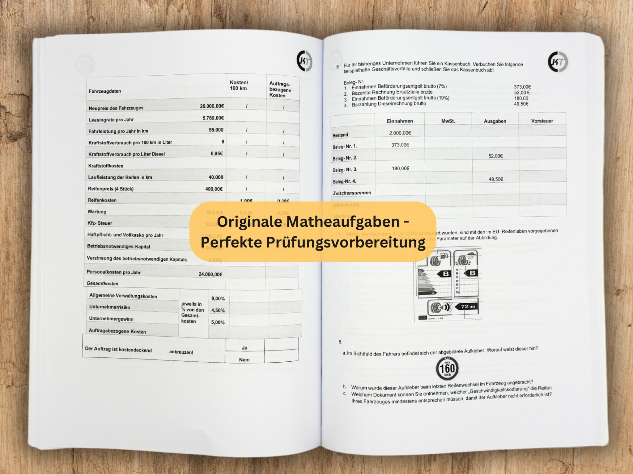 Taxi und Mietwagen | Vorbereitung auf die IHK-Fachkundeprüfung | Unternehmerschein I MANUSKRIPT + KARTEIKARTEN