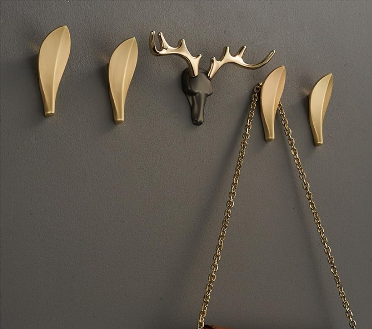 Wall Hook，Door Hook, Coat Hooks Zinc Alloy Hook Porch Bedroom Kitchen Bathroom Wardrobe Storage Wall Decoration Hook B(G)