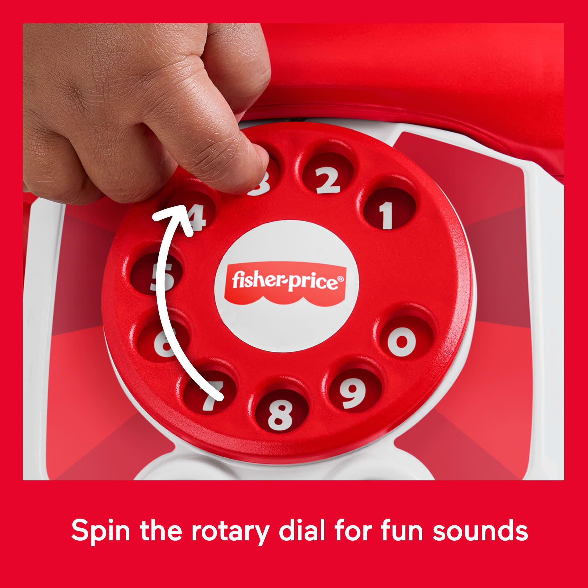 Fisher-Price Baby Toy Red Chatter Telephone - Image 3