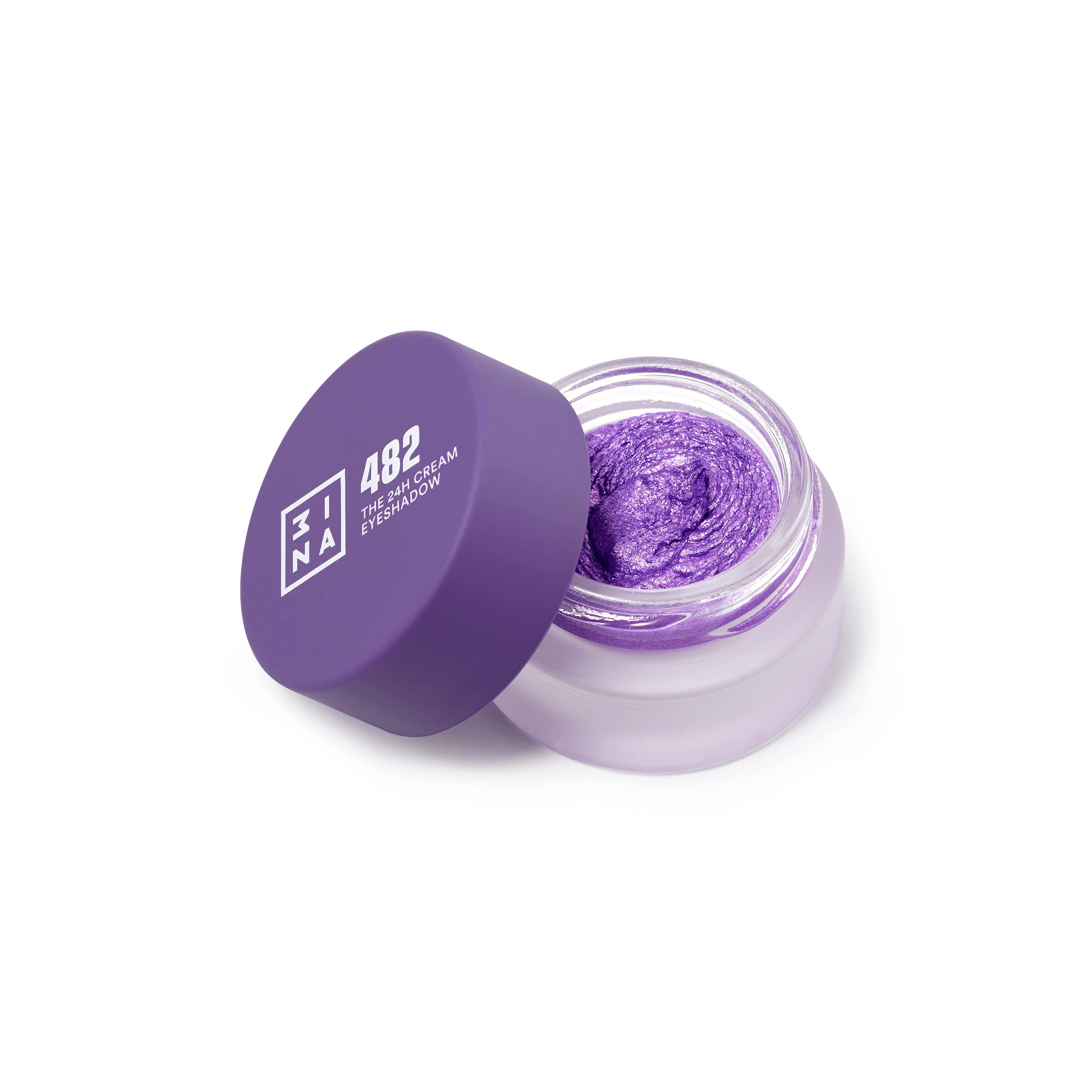 3INA MAKEUP - 24H Cream Eyeshadow 482 - Purple - Matte Shimmer & Glitter