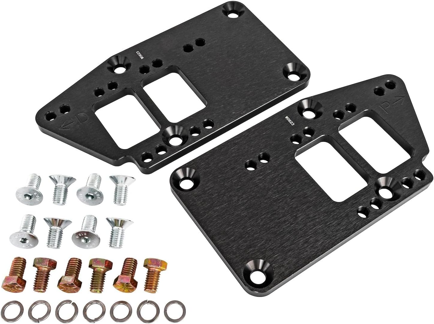 JEGS LT Engine Swap Motor-Mount Adapters, Billet Aluminum [Adapts Chevy Motor-Mounts to LT-Series Engine]