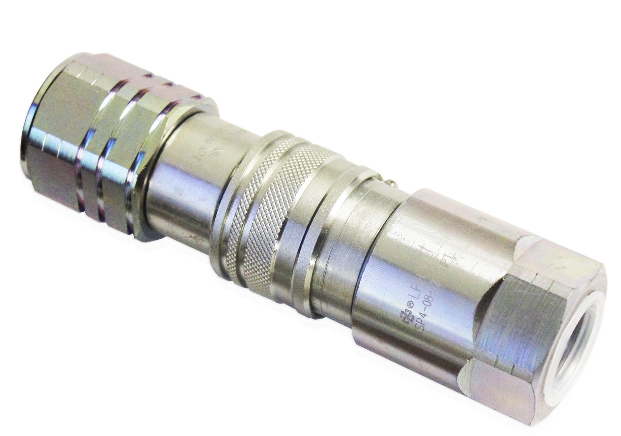 Buy Titan Attachments 3/4" Flat Face Male and Female Hydraulic Coupler NPT Skid Steers Online at