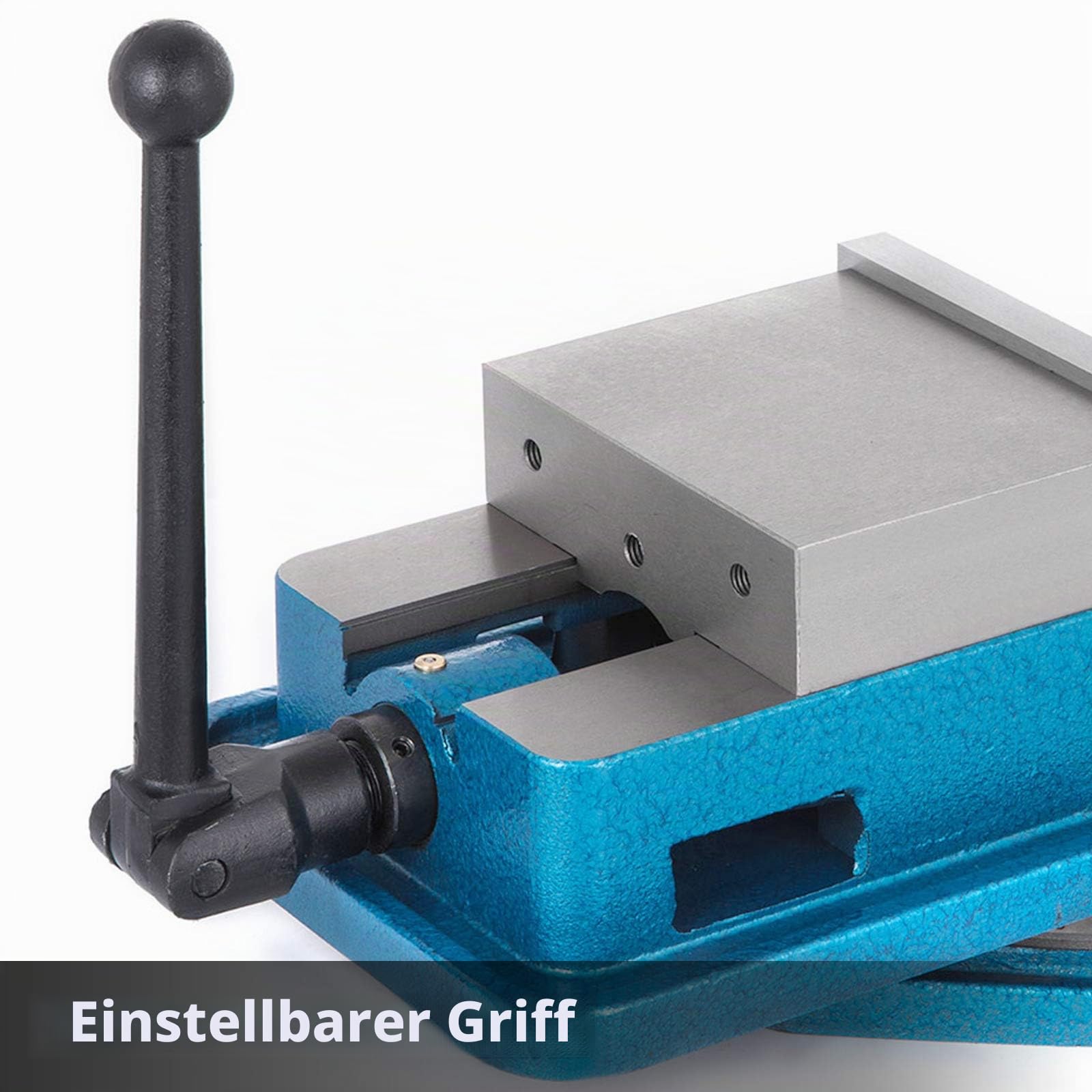VEVOR Schraubzwingen-Schraubstock 125 mm, Tischschraubstock 125 mm, Bench Clamps 140 mm, Metall Professionelle Gusseisen Schraubstock für Säulenbohrer Breite Backen…