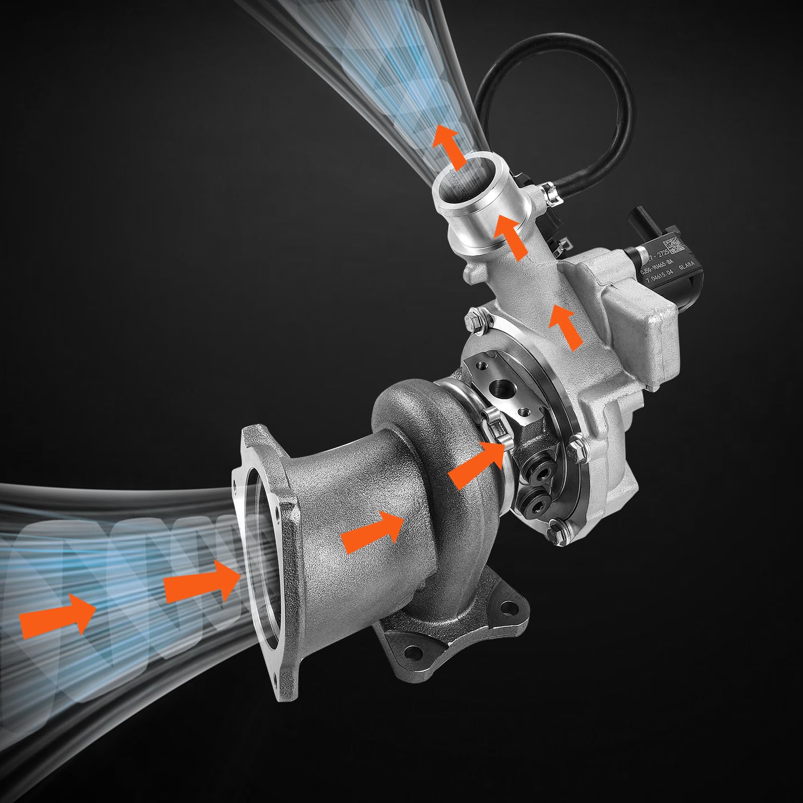 VEVOR Turbocompressori Compatibile con Set Guarnizioni, Sostituzione Turbocompressore, Motori di Auto, Compatibile con Ford Escape 2013-2016 54399880131 54399880130 54399880133 54399700034 54399700131