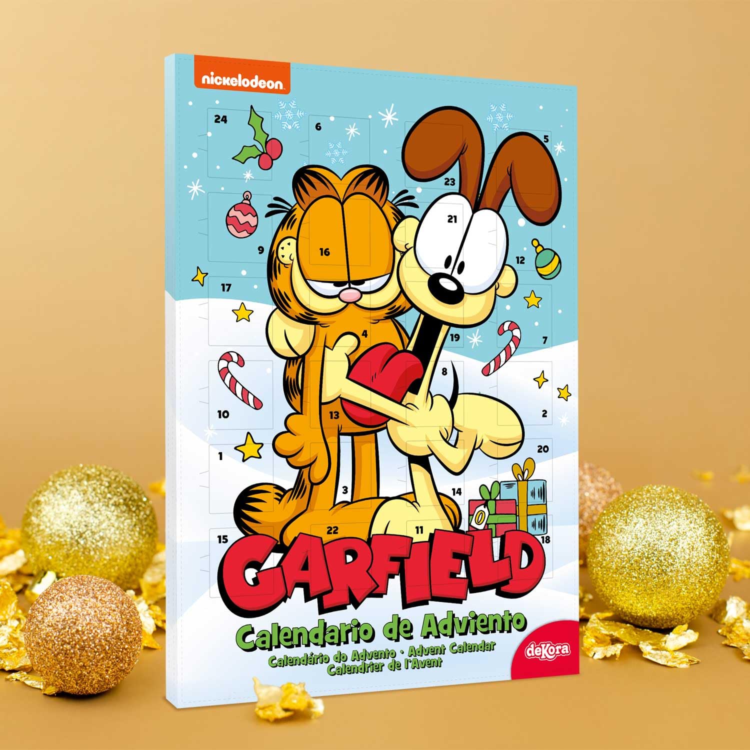 Calendario de adviento Garfield 24 chocolatinas 50g Chocolate con leche