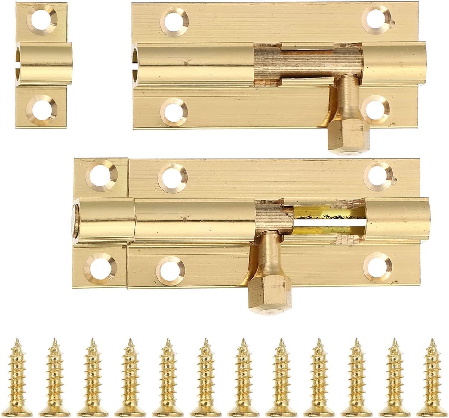 Door Lock,Bolt Sliding Door Lock,Door Bolt,2pcs Barrel Bolt