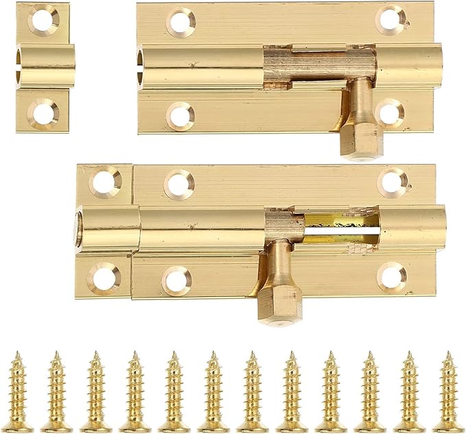Door Lock,Bolt Sliding Door Lock,Door Bolt,2pcs Barrel Bolt