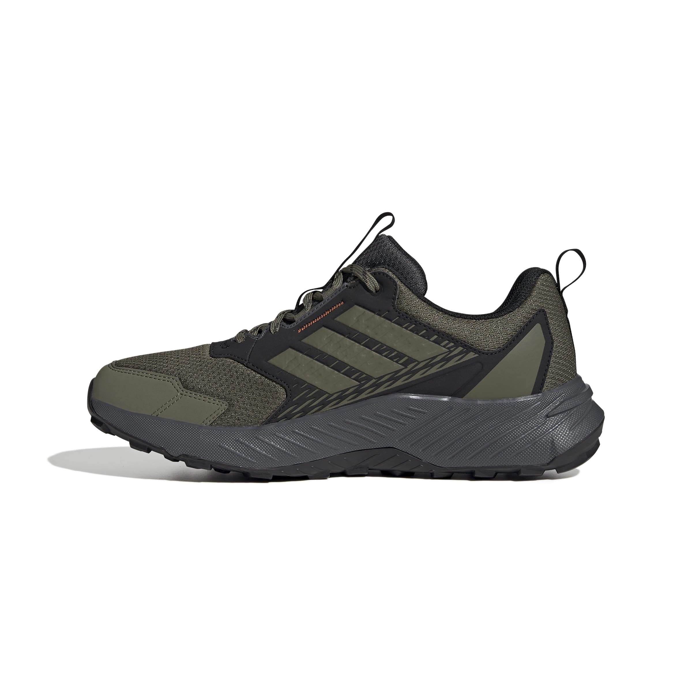 adidas Men's Terrex Tracefinder 2 Trail Running Shoes, Olive strata/Olive strata/semi Impact Orange, 14.5 UK