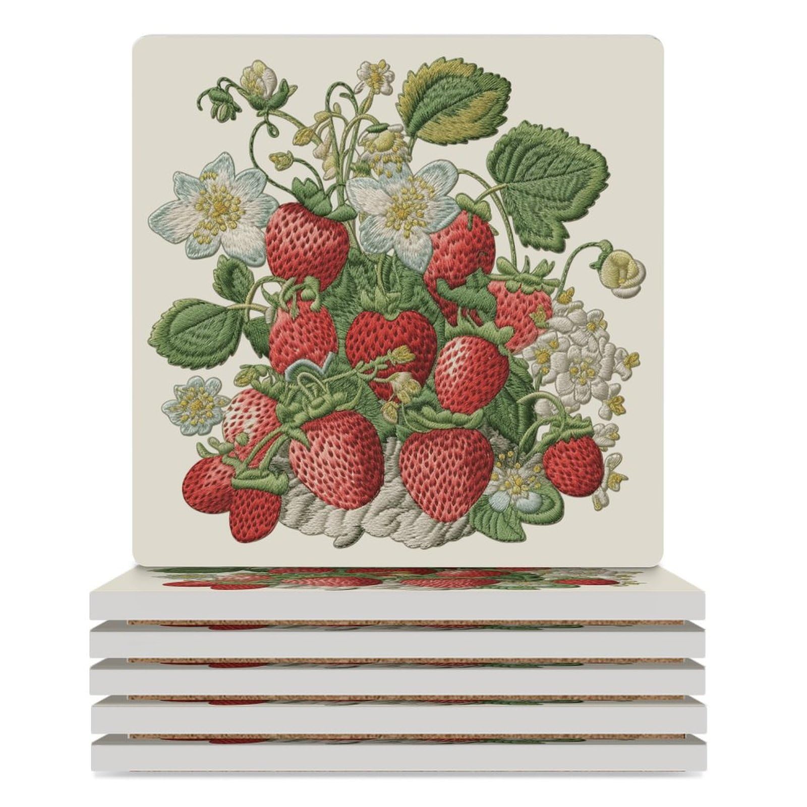 Sous-verres carrés en céramique anti-rayures pour la protection de table
