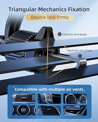 Miniatura 4 de Soporte de teléfono de coche de brazo largo para Samsung Galaxy Z Fold 7 6 5 4 3 accesorios soporte de tableta para ventilación de aire manos