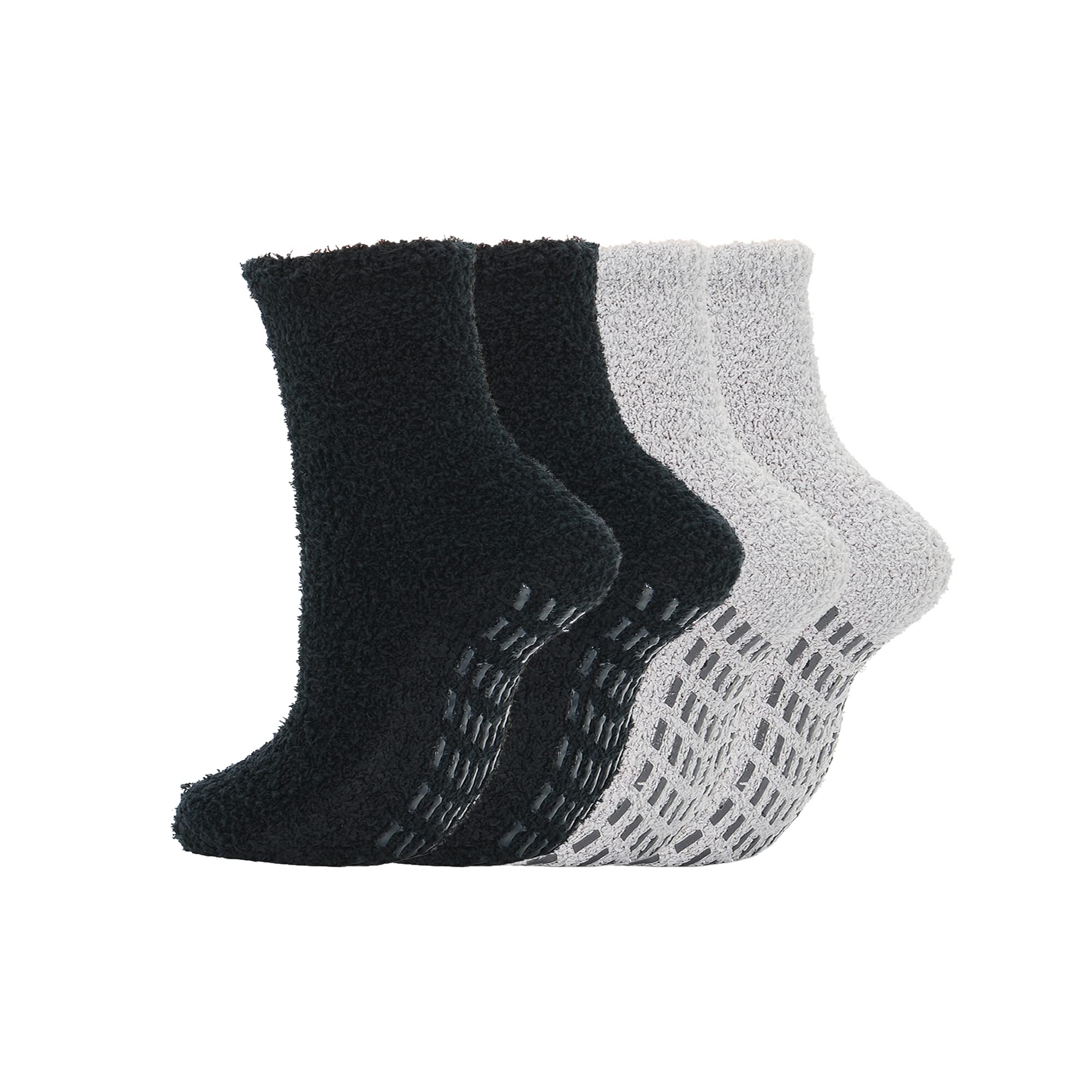UTTPLL Fuzzy Slipper Socks: Non Slip, Warm, Cozy, Thick, Plush