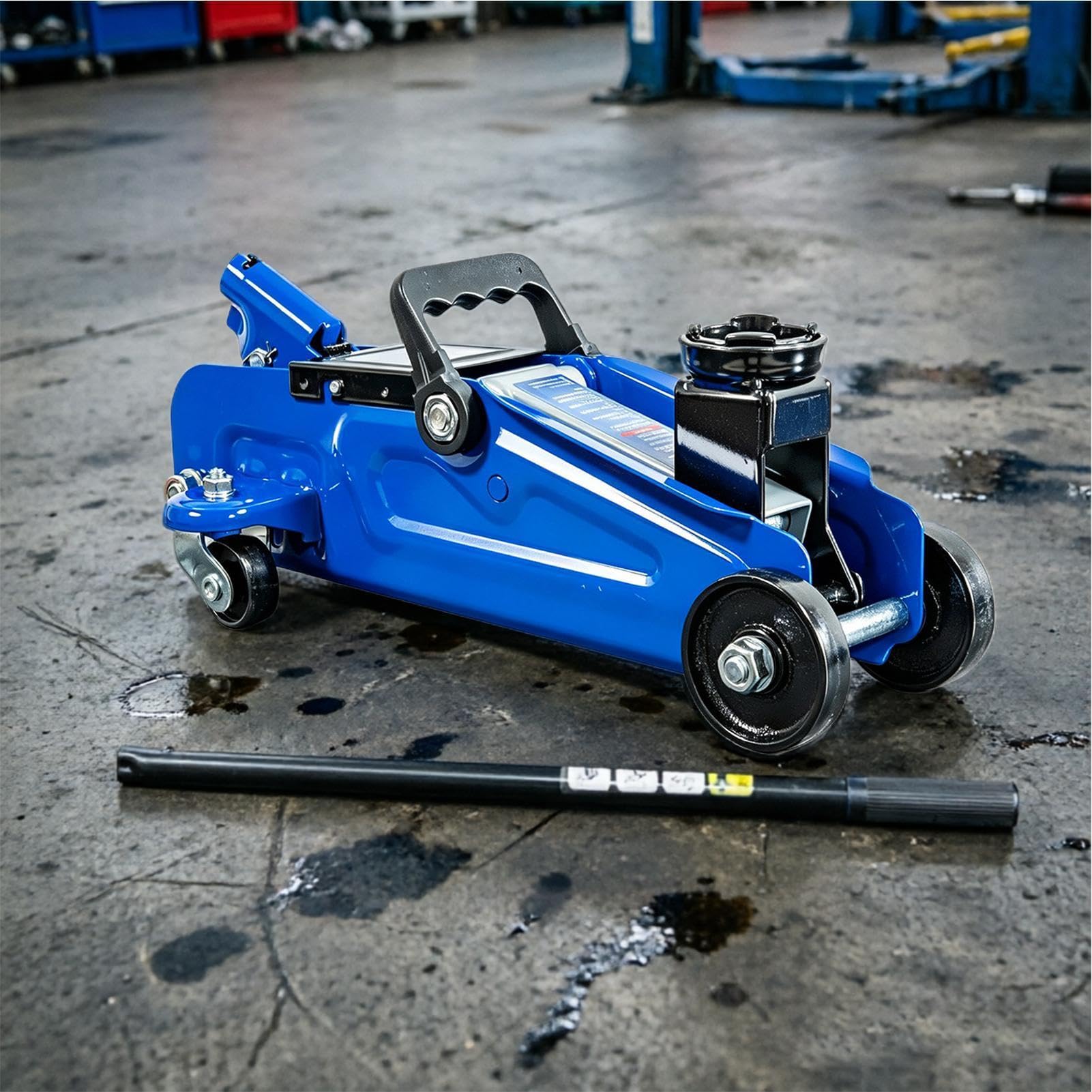 Cric Hydraulique Voiture Double Pompe Renforcée avec Pédale