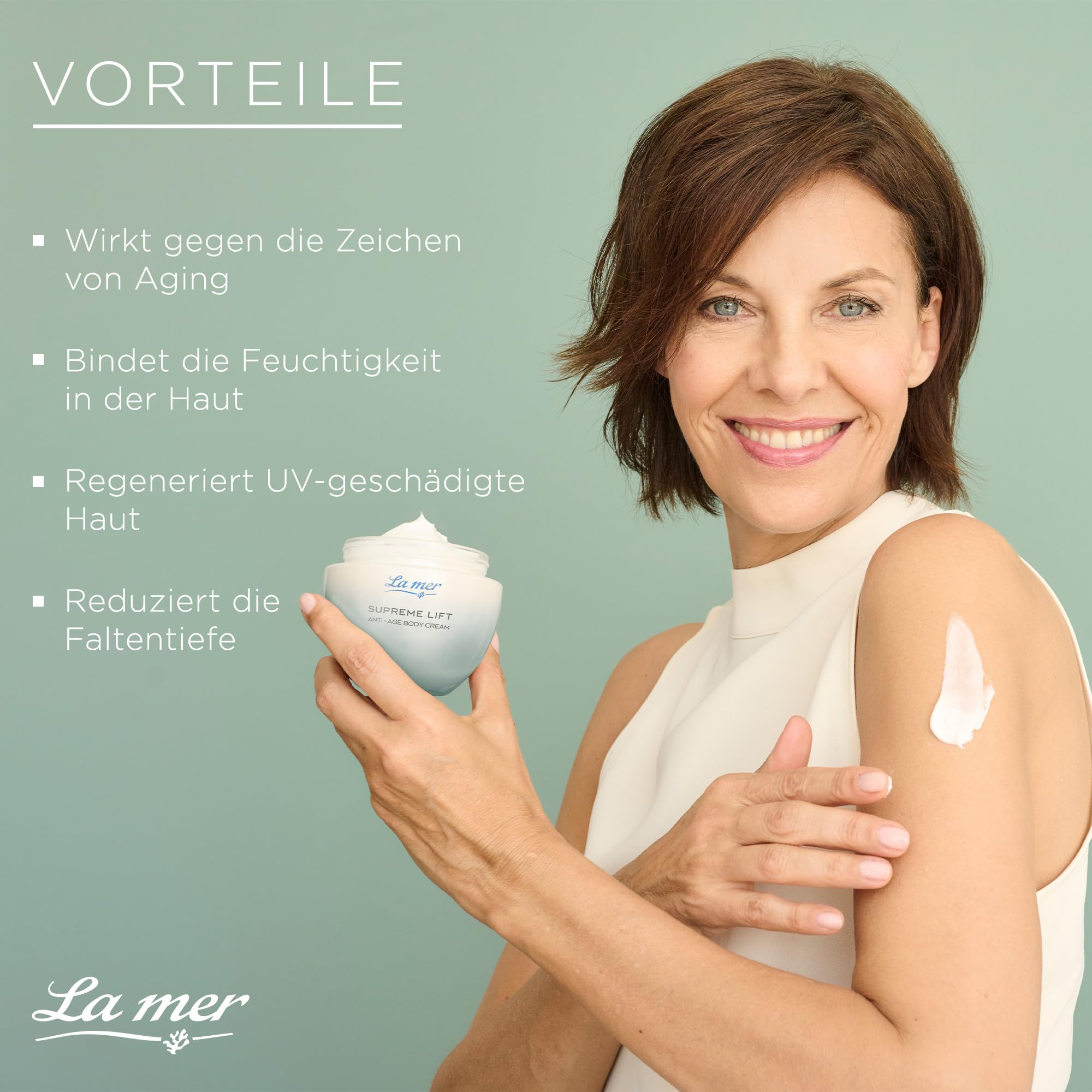 La mer Supreme Lift Anti-Age Body Cream - Verbesserte Rezeptur und Design - Strafft und spendet Feuchtigkeit für den Körper - Verbessert die Elastizität des Bindegewebes - Glättet und festigt - 200 ml