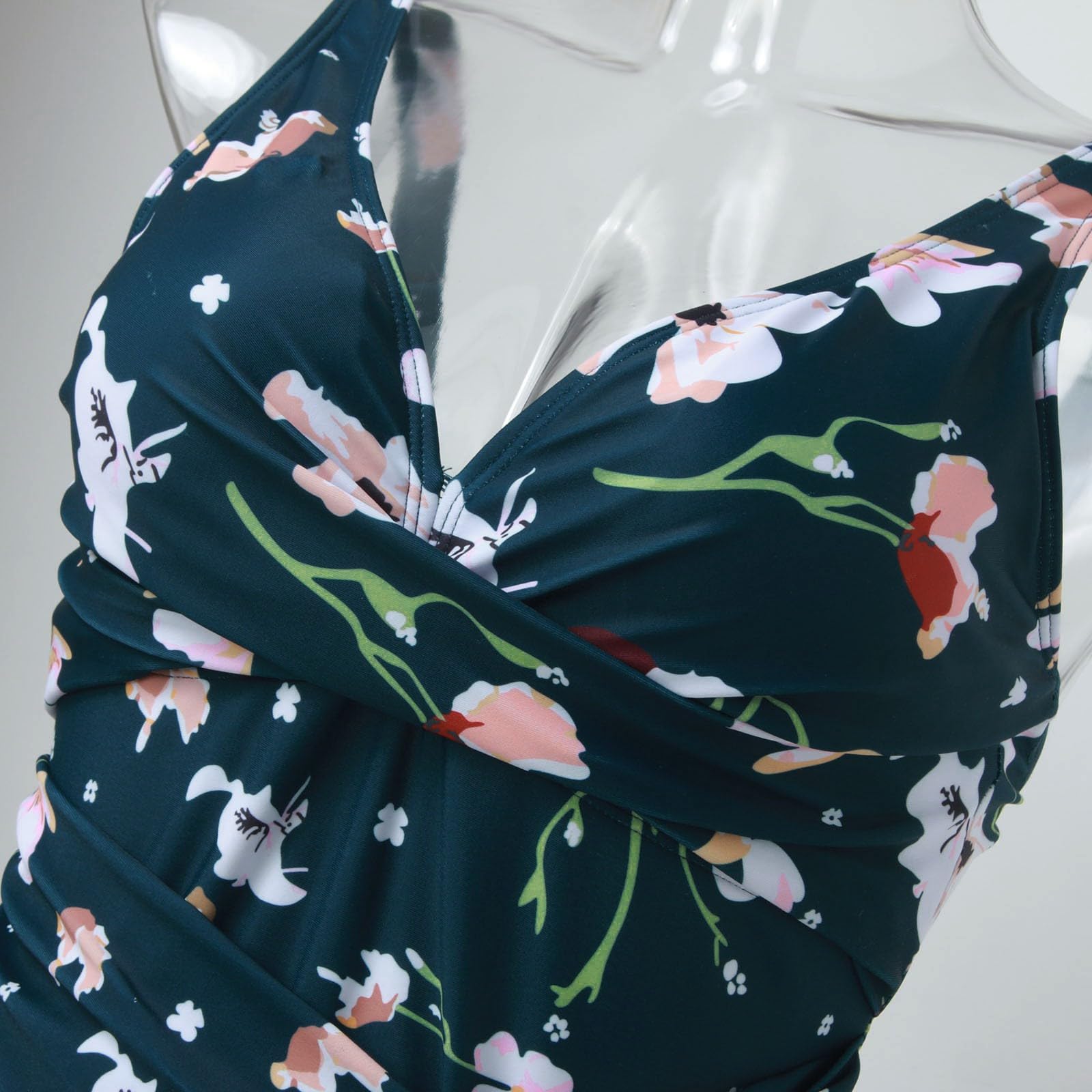 Costume da Bagno da Donna Contenitivo della Pancia, Costume Intero Estivo, Costume da Bagno Aspetto Bikini retrò, Costumi da Bagno da Donna, Vestito da Bagno, Imbottito, Costume da Bagno Contenitivo