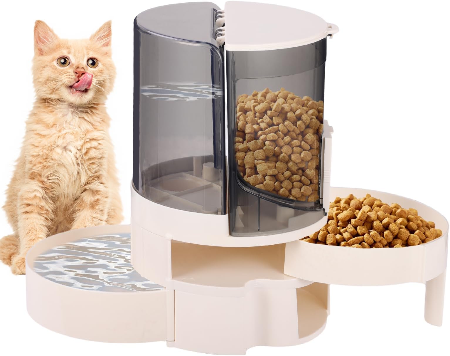🐱 Alimentador Automático Por Gravedad 1.5L | Para Gatos Y Perros Pequeños | Seca