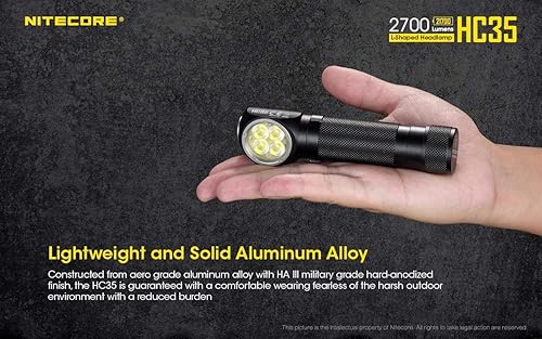 Miniatura 9 de Nitecore Faro LED recargable HC35 - 2700 lúmenes - Incluye batería y cable de carga micro USB Eco-Sensa