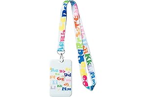 Cute Alphabet Letter Lanyard