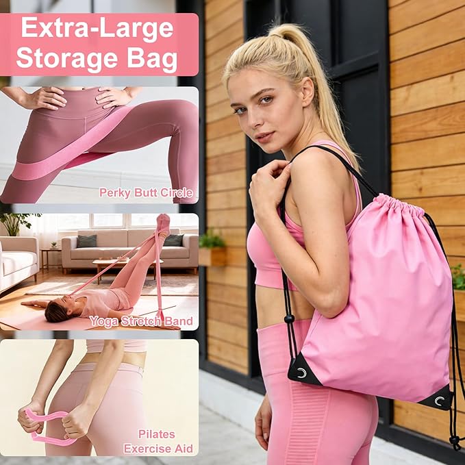 Kit Pilates 13 Piezas con Aro, Pelota y Bandas de Resistencia miniatura 6