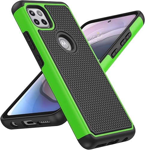 Miniatura 1 de BNIUT Funda para Motorola One 5G Ace (One 5G UW Ace) funda protectora de doble capa resistente para teléfono celular, a prueba de golpes, con