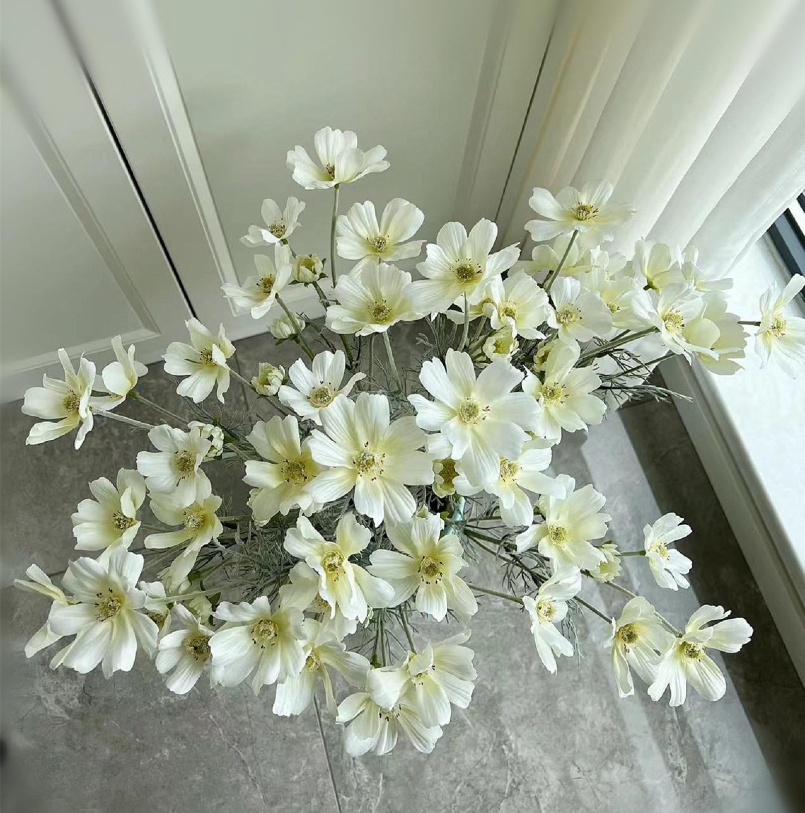 Amazon.com: yazilan 6 Pcs Long stemmed Cosmos, Artificial