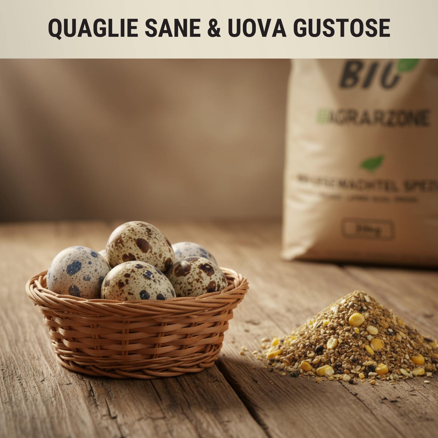 Agrarzone BIO Mangime Speciale per Quaglie 20 kg - Alimento per Ovaiole - Per Massima Deposizione Uova - Qualità Premium Austria - 100% Naturale & Senza OGM