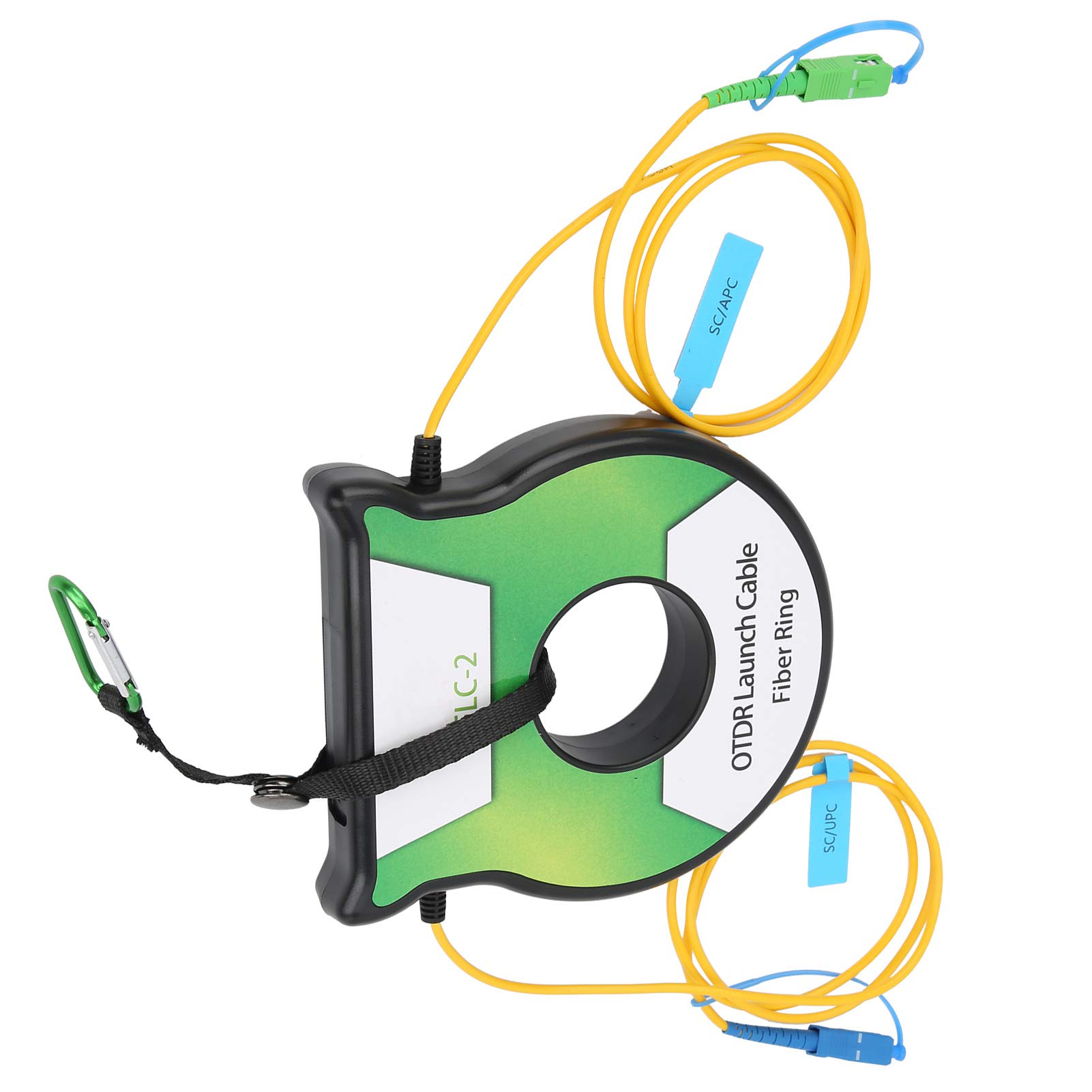 Cable de Lanzamiento de Fibra óptica OTDR, Conector de Prueba OTDR Monomodo 9 125um 1 Km OS2 SC, Diseño de Bobina, sin Empalme de Midspan, Pruebas Precisas de Línea de Fibra para Técnicos
