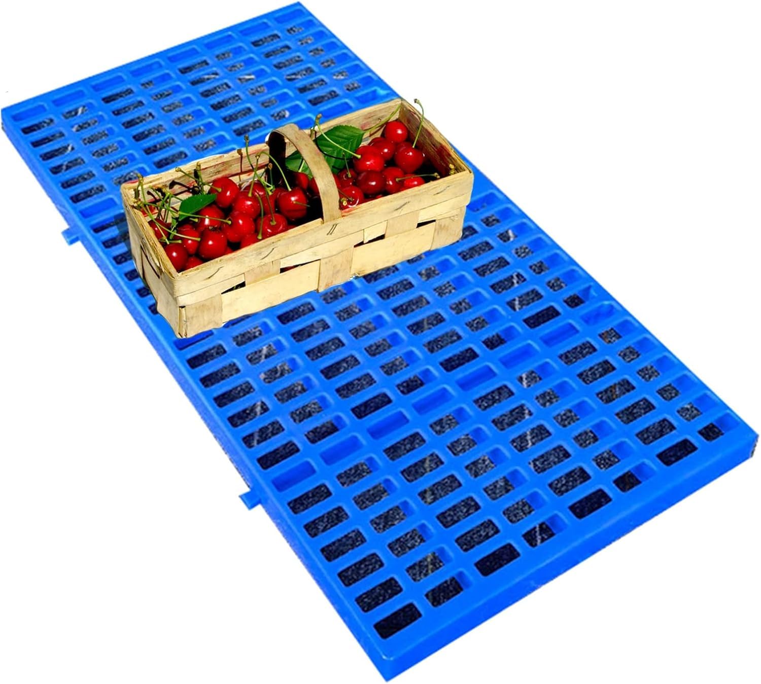 HynJGih MekUk Plastic Pallets Lightweight Plastic Pallet With Mesh Moisture Barrier For Balcony, Outdoor Storage, Easy Stacking for Kennel, Garden, Basement, Patio