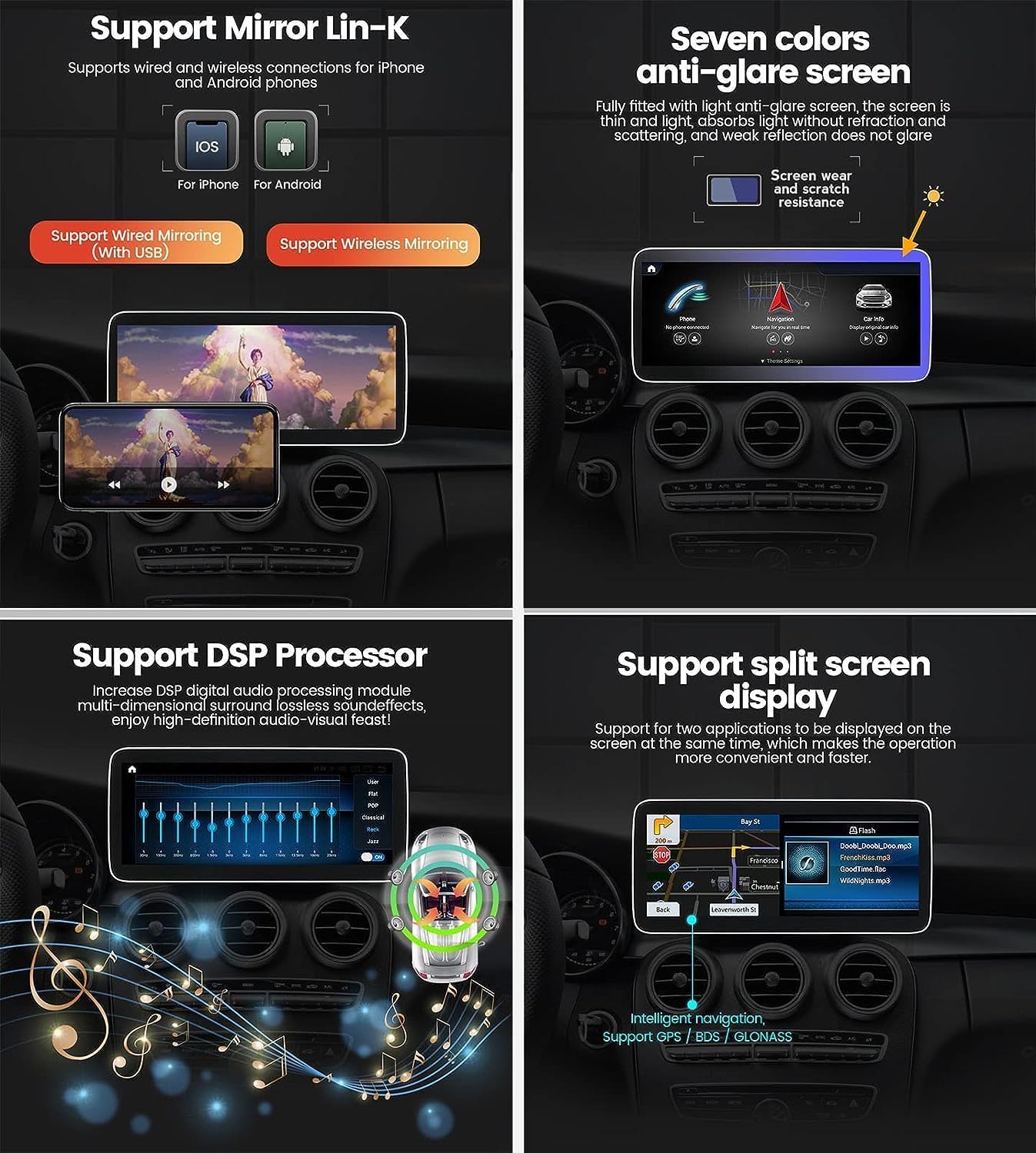 Amazon.co.jp: Benz ベンツ C W205 NTG5.0 用互換品 Android 13